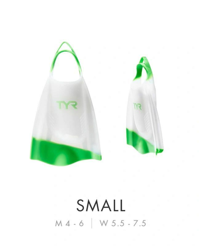 Ласты TYR Hydroblade Fin, белый-зеленый