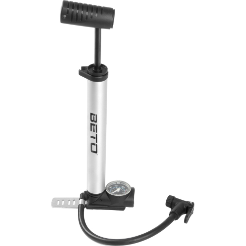 Насос BETO, алюминий, ножной упор с манометром, универсальная головка, Т-ручка, 5-470235