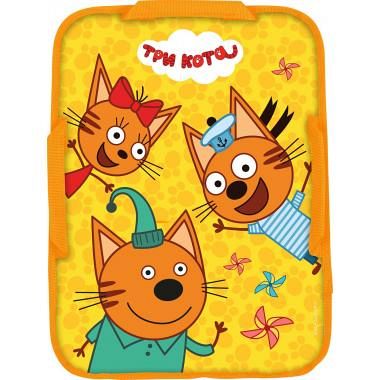 Ледянка мягкая прямоугольная с рисунком Три кота, желтый