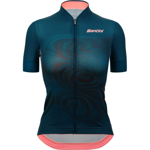 Веломайка женская Santini Delta Vortex Women's SS Cycling Jersey, темно-зеленый