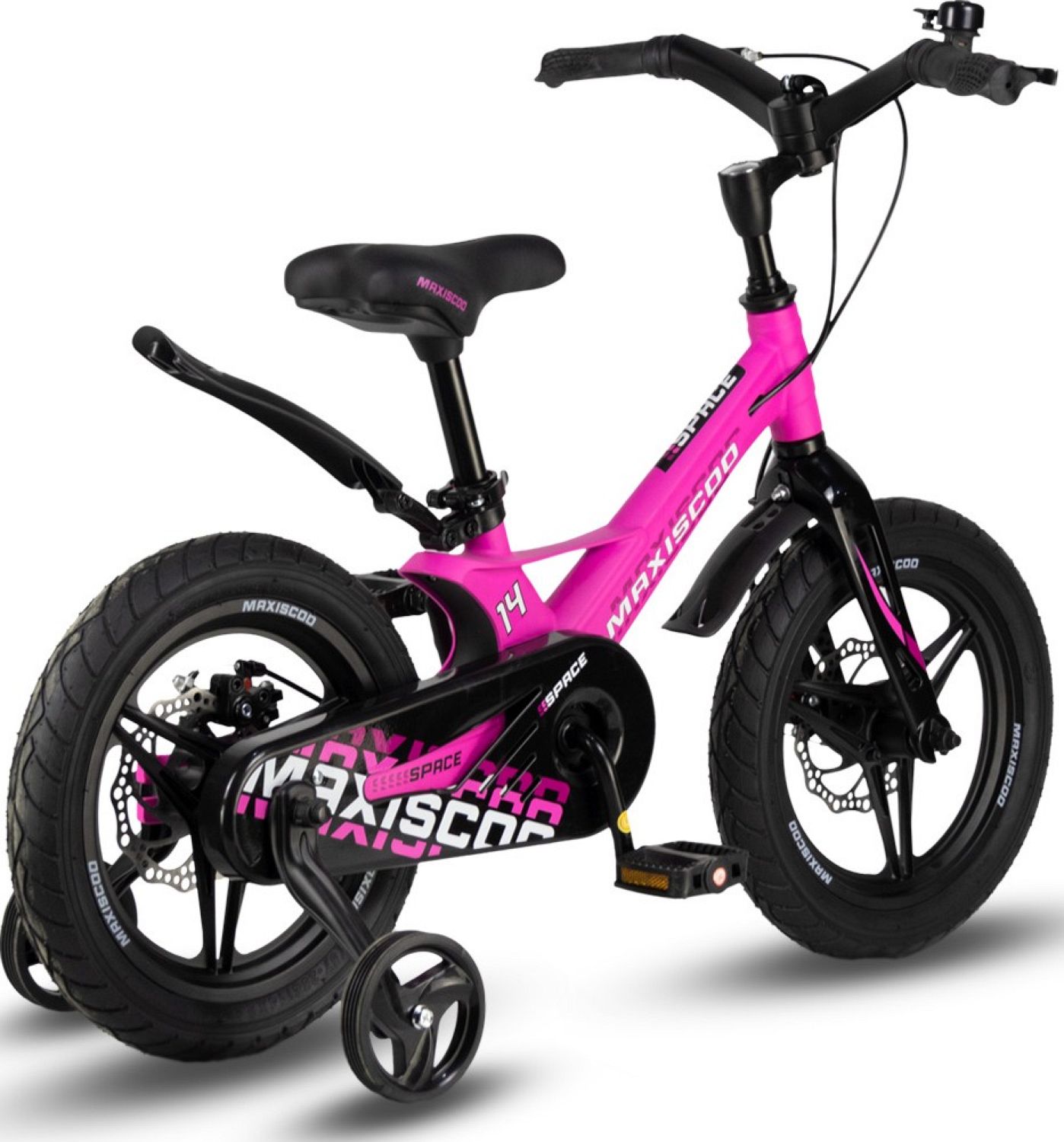 Велосипед Maxiscoo Space Делюкс 14&quot; (2024) (98-110 см), розовый