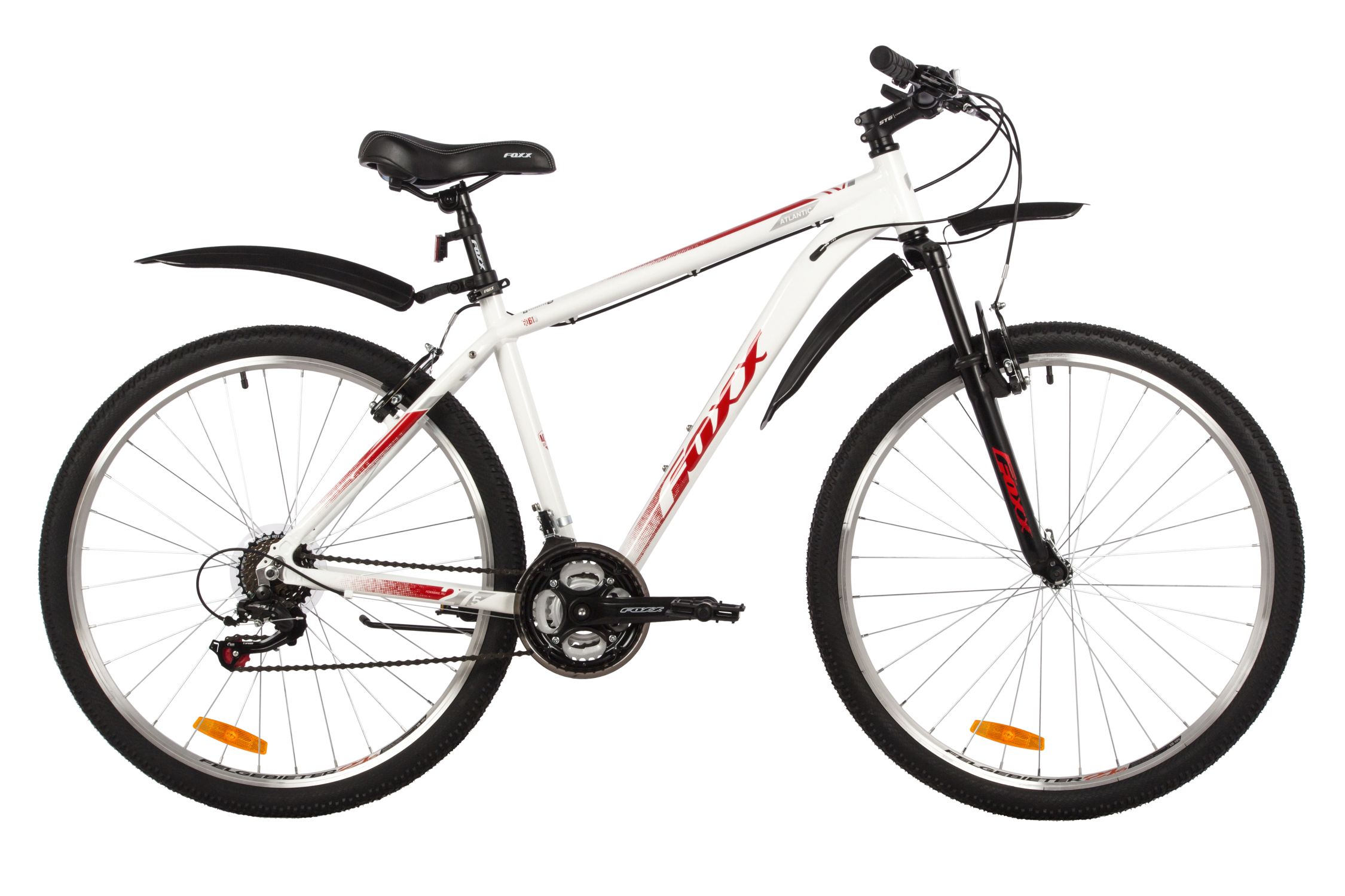 Велосипед FOXX ATLANTIC 27.5" (2022), рама 20" (175-185 см), белый