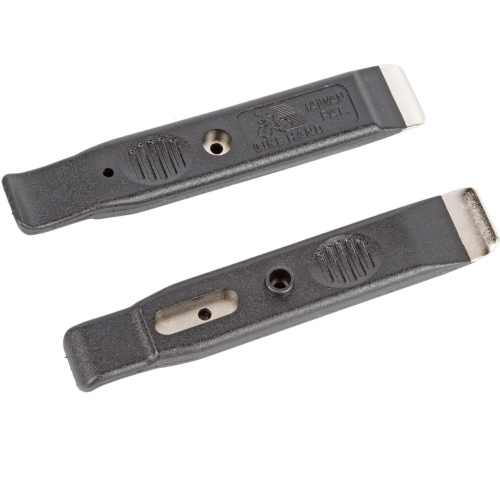 Лопатки бортировочные Bikehand YC-3128P, пластиковые со стальным сердечником 2шт., черные, 6-153128