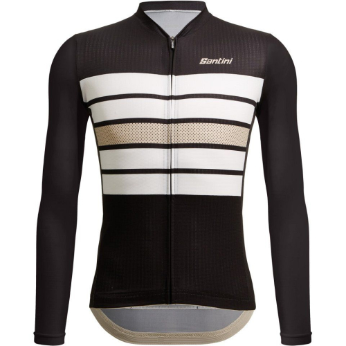 Веломайка с длинным рукавом Santini Sleek Bengal LS Cycling Jersey, черный