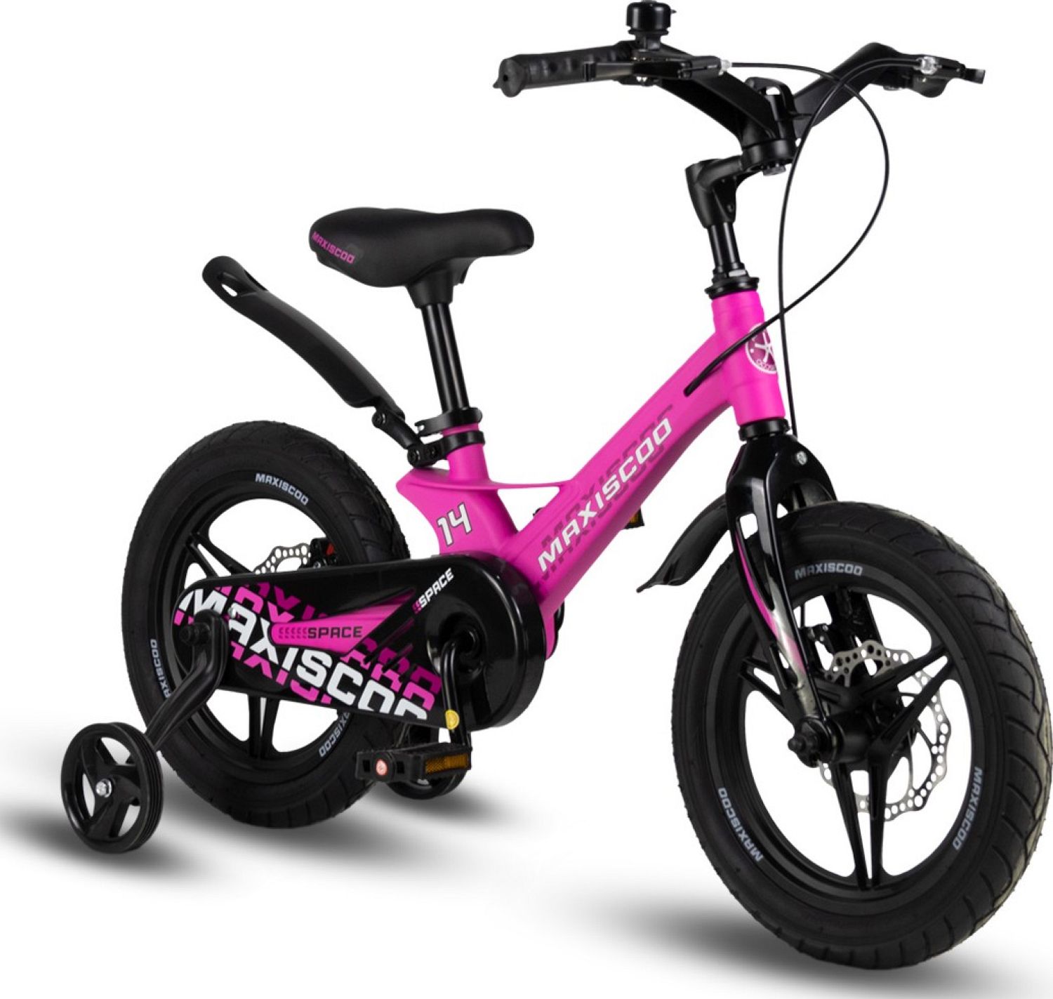 Велосипед Maxiscoo Space Делюкс 14&quot; (2024) (98-110 см), розовый