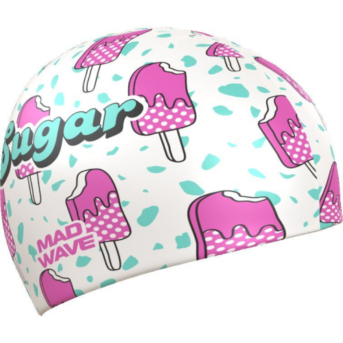 Шапочка силиконовая Mad Wave Sugar, белый