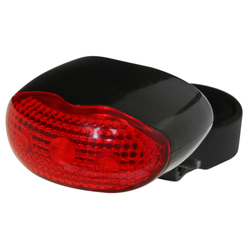 Фонарь велосипедный STG, задний , 3 светодиода, 3 функции