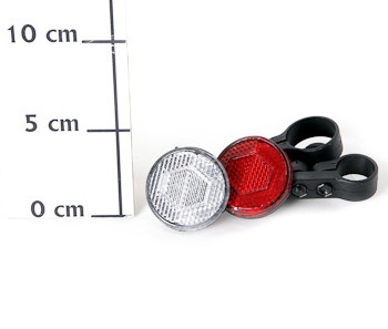 Катафоты J96 (белый передний + красный задний, набор 2 шт)