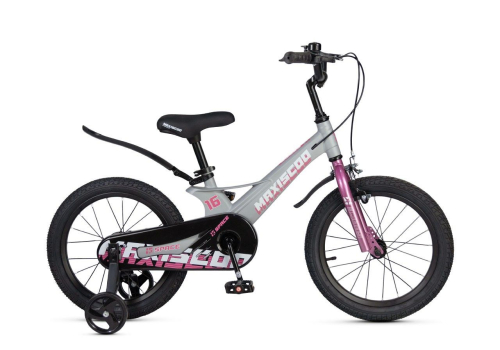 Велосипед Maxiscoo Space Стандарт 16 (2025) (98-110 см), серый