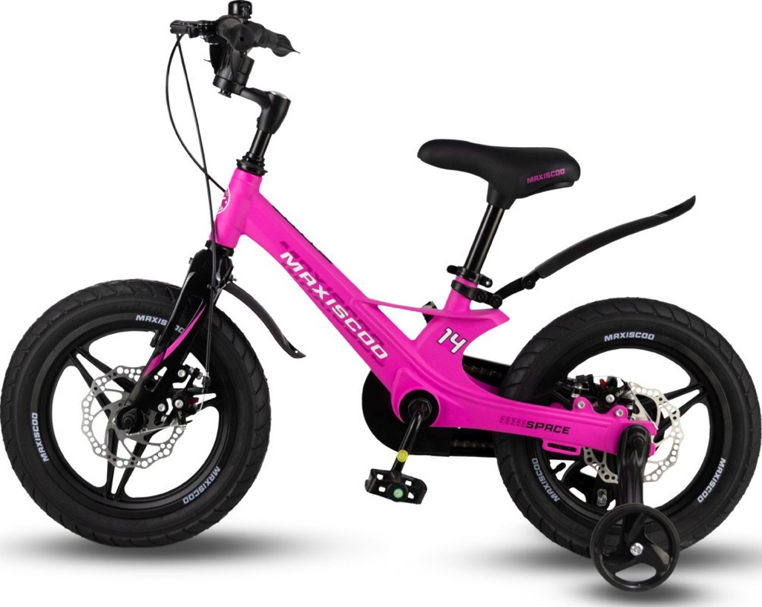 Велосипед Maxiscoo Space Делюкс 14&quot; (2024) (98-110 см), розовый
