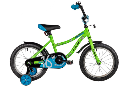 Велосипед Foxx Neptune 16 (2025) (98-110 см), зеленый