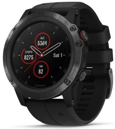 Часы GARMIN Fenix 5x Plus Sapphire (Black/Black Band)