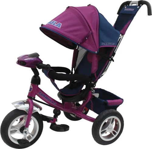 Велосипед трехколесный Formula 3 с ручкой управления