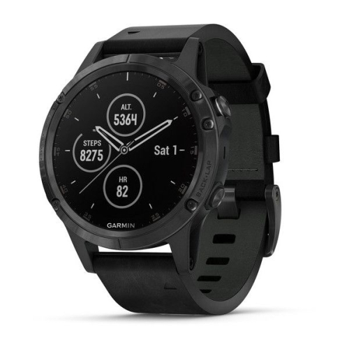 Часы GARMIN Fenix 5 Plus Sapphire (Black/Black Band)