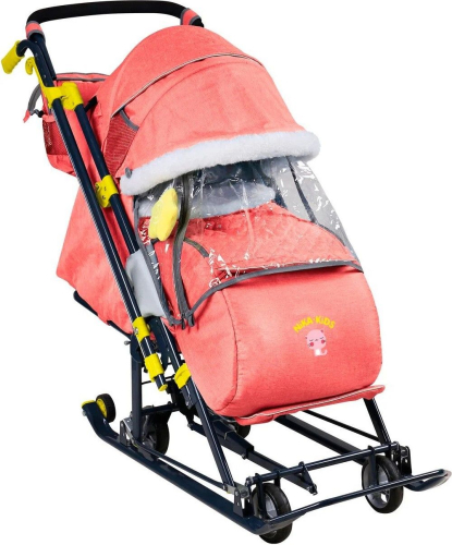 Санки-коляска комбинированная НИКА детям 7-7, красный