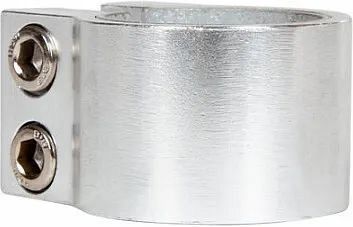 Зажим для рулей трюковых самокатов STG Х105153, HIC Standart и Oversize, с болтами и проставкой, серебристый