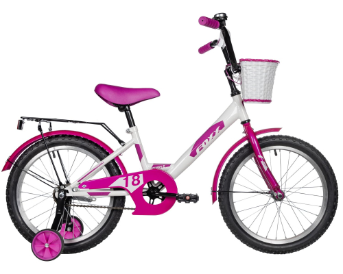 Велосипед Foxx Simple 18 (2025) (110-130 см), белый