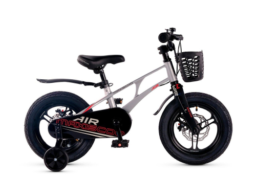 Велосипед Maxiscoo Air Pro 14 (2025) (98-110 см), серый
