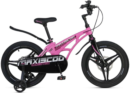 Велосипед Maxiscoo Cosmic Deluxe 18 (2025) (110-130 см), розовый