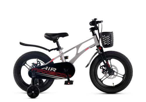 Велосипед Maxiscoo Air Pro 16 (2025) (98-110 см), серый