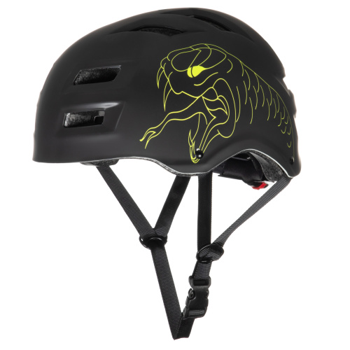 Защитный шлем STG MTV1 Replay, с фикс застежкой, черный