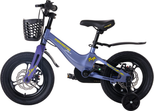 Велосипед Maxiscoo Jazz Pro 14" (2024) (98-110 см), синий