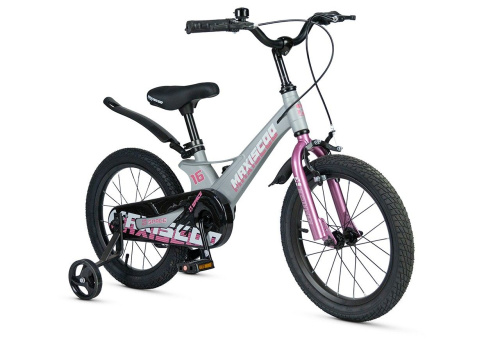 Велосипед Maxiscoo Space Стандарт 16 (2025) (98-110 см), серый