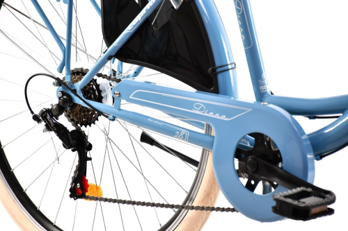 Велосипед Capriolo City Diana Alu (1x7) (2025), рама 18" (165-175 см), голубой