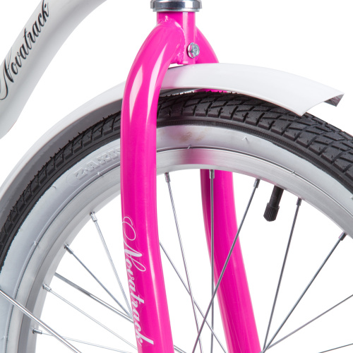 Велосипед Novatrack Candy 20" (2023), рама 12" (110-130 см), белый