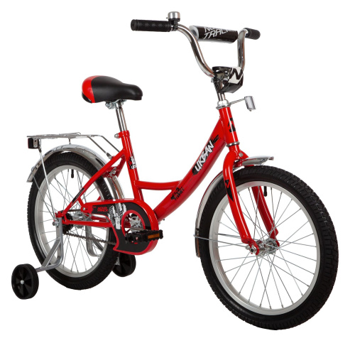Велосипед NOVATRACK URBAN 18" (2022) (110-130 см), красный