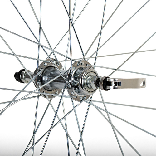 Колесо 24" заднее(без резины), двустенный алюм.обод 32 отв.