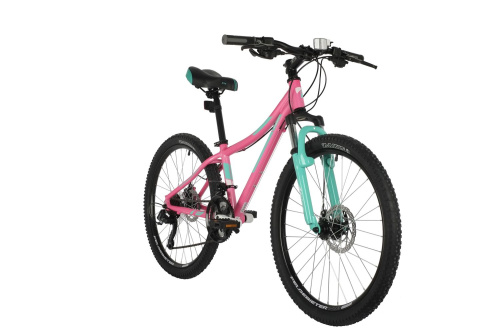 Велосипед FOXX CAMELLIA 24" DISC (2021), рама 12" (130-155 см), розовый