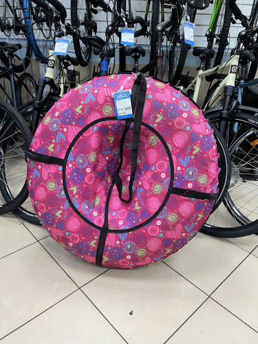 Тюбинг 105см Ватрушка ткань с рисунком 15-107Р