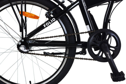 Велосипед WELS Folio 24-3 (NEXUS) 2.0, рама 14", черный