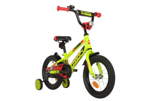 Велосипед NOVATRACK EXTREME 14" (2021) (98-110 см), зеленый