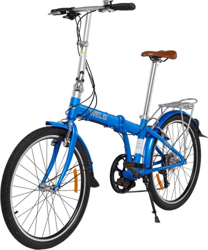 Велосипед WELS Folio 24-7, рама 14", голубой