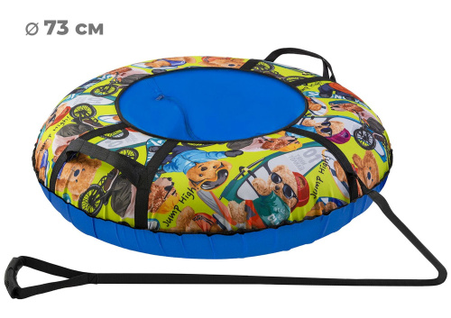 Тюбинг-ватрушка Тяни-Толкай 73см ОКСФОРД BEAR (С камерой), ТТ.002VR8