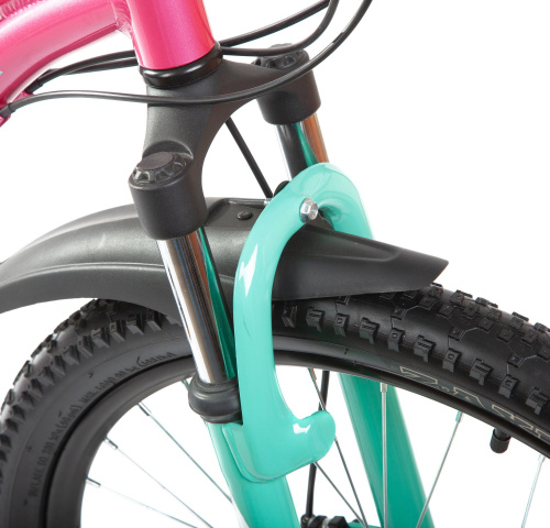 Велосипед FOXX CAMELLIA 24" DISC (2021), рама 12" (130-155 см), розовый