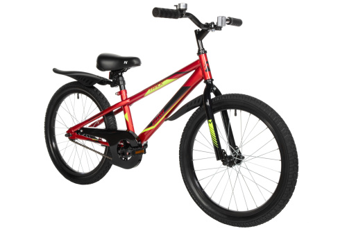 Велосипед Novatrack Juster 20" (2023), рама 12" (110-130 см), красный