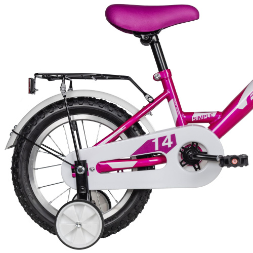 Велосипед Foxx Simple 14 (2025) (98-110 см), розовый