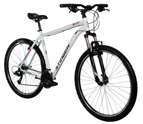 Велосипед STINGER ELEMENT STD MICROSHIFT 29" (2021), рама 22" (185-195 см), белый