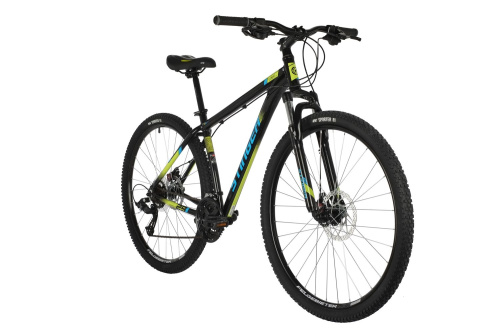 Велосипед STINGER ELEMENT EVO MICROSHIFT 29" (2021), рама 22" (185-195 см), черный