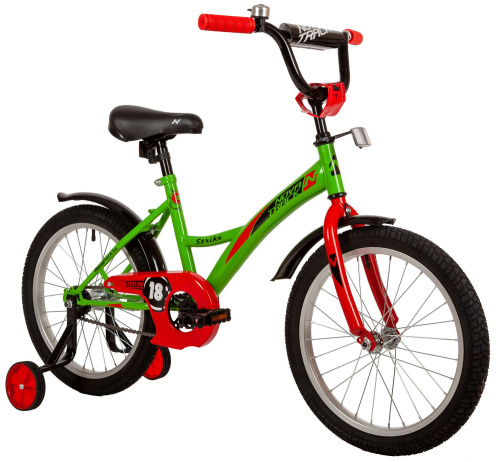 Велосипед Novatrack Strike 18" (2022) (110-130 см), зеленый