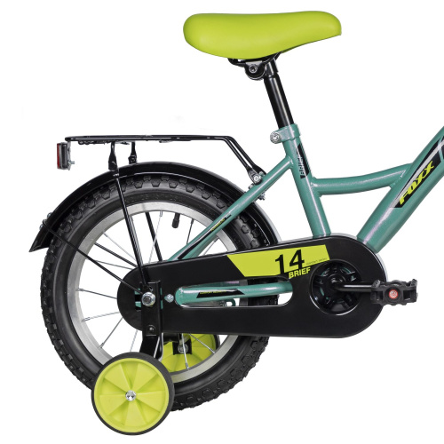Велосипед Foxx Brief 14 (2025) (98-110 см), зелено-голубой