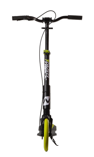 Самокат Novatrack DEFT 230 PRO'20 Brake (2021), черный-лимонный