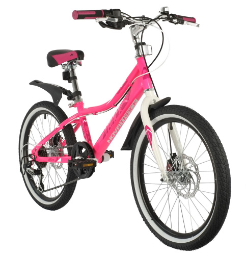 Велосипед NOVATRACK ALICE Disc 20" (2021) (110-130 см), розовый
