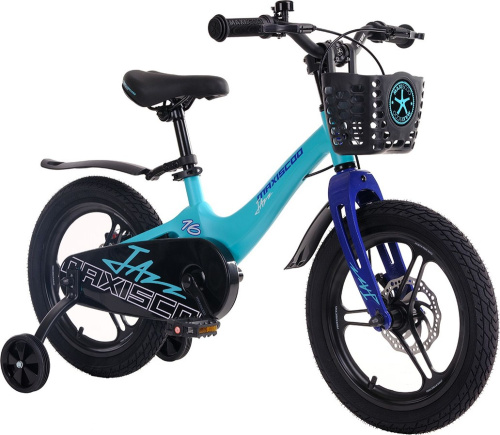 Велосипед Maxiscoo Jazz Pro 16" (2024) (98-110 см), бирюзовый