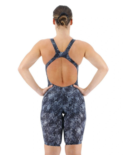 Гидрокостюм с открытой спиной  TYR Avictor 2 Open Back Swimsuit, серебристый