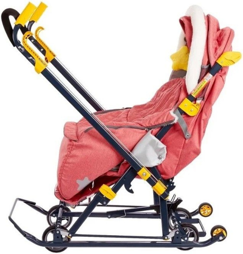 Санки-коляска комбинированная НИКА детям 7-7, красный