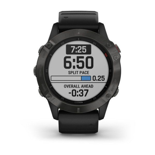 Часы GARMIN Fenix 6 Sapphire (Gray/Black Band)